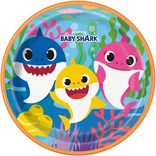 Baby Shark Paper Plates Baby Shark Party Supplies